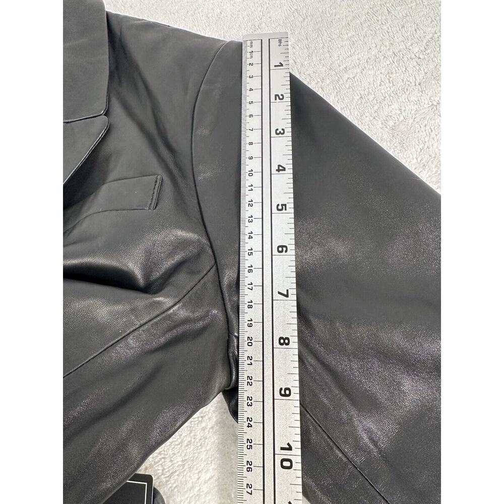 Bagatelle Size M 100% Leather Tailored Jacket Black TIMELESS, SOPHISTICATED!!🤩 - Picture 11 of 16